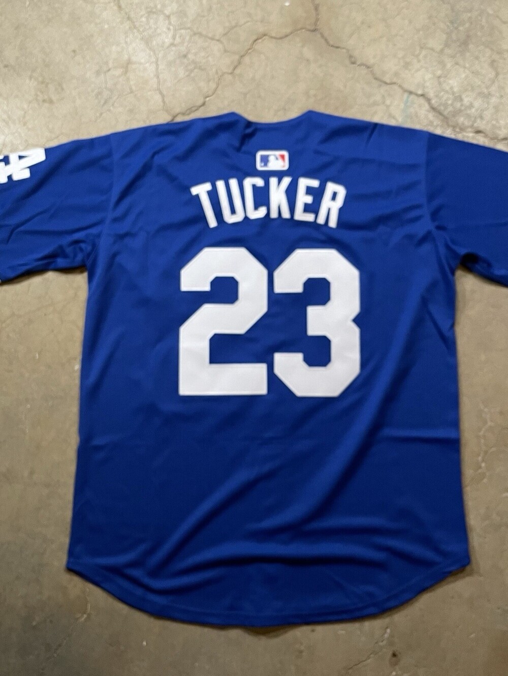 Kyle Tucker Adult Dodgers Blue Alternate Jersey Size Medium